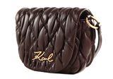 KARL LAGERFELD Belle De Jour Crossbody Bag Dark Chocolate KARL LAGERFELD Belle De Jour Crossbody Bag Dark Chocolate