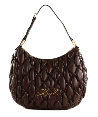 KARL LAGERFELD Belle De Jour Hobo Dark Chocolate