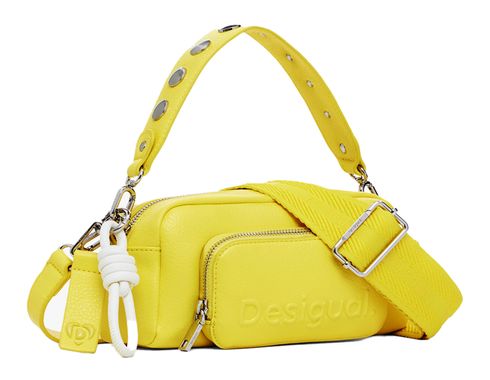 Desigual Half Logo Prad Crossbody Bag Yellow