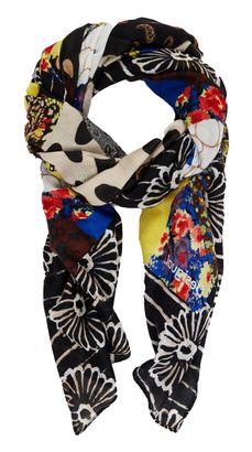 Desigual Foulard Patch Rectangle Navy