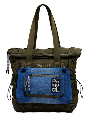 Desigual Modularis Braided Voyager Backpack Kaki