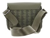LACOSTE The Blend Messenger Bag Mono Kaki Noir LACOSTE The Blend Messenger Bag Mono Kaki Noir