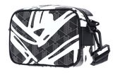 LACOSTE The Blend Reporter Bag S Print Blanc Mono Noir LACOSTE The Blend Reporter Bag S Print Blanc Mono Noir