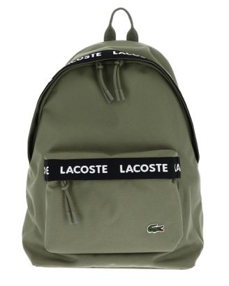 LACOSTE Neocroc Logo-Backpack Tape Kaki