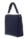 COCCINELLE Boheme Grana Double Handbag Double Grainy Leather Royal Blue / Fon. Brown