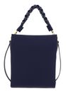 COCCINELLE Boheme Grana Double Handbag Double Grainy Leather Royal Blue / Fon. Brown