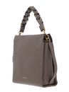 COCCINELLE Boheme Grana Double Handbag Double Grainy Leather Warm Taupe / Rosette