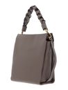 COCCINELLE Boheme Grana Double Handbag Double Grainy Leather Warm Taupe / Rosette