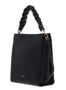 COCCINELLE Boheme Grana Double Handbag Double Grainy Leather Noir / Cuir