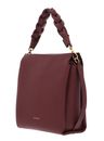 COCCINELLE Boheme Grana Double Handbag Double Grainy Leather Brandy / Gren. Red