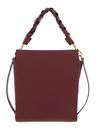 COCCINELLE Boheme Grana Double Handbag Double Grainy Leather Brandy / Gren. Red