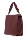 COCCINELLE Boheme Grana Double Handbag Double Grainy Leather Brandy / Gren. Red