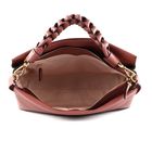 COCCINELLE Boheme Grana Double Hand Bag Brandy / Gren. Red