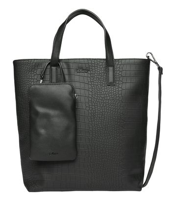 s.Oliver Shopping Bag Grey / Black