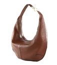 THE BRIDGE Flavia Wow Hobo Bag L Marrone 14 / Oro THE BRIDGE Flavia Wow Hobo Bag L Marrone 14 / Oro