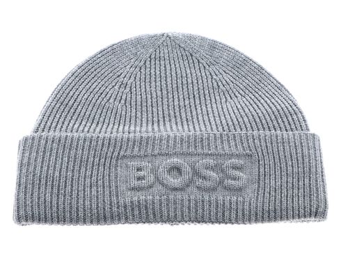 BOSS Alogo Beanie Gray
