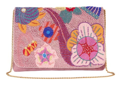 Oilily Steve Shoulder Bag Embroidery Lilas