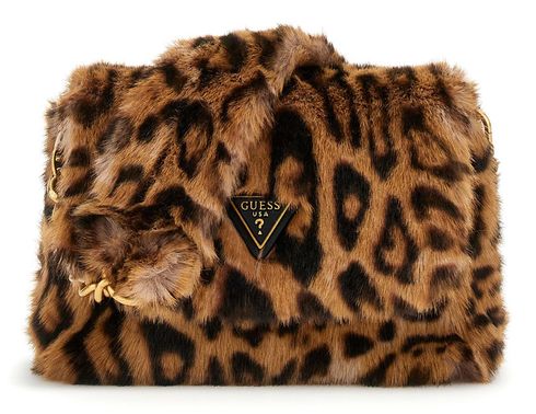 GUESS Samia Flap Shoulder Bag Leopard