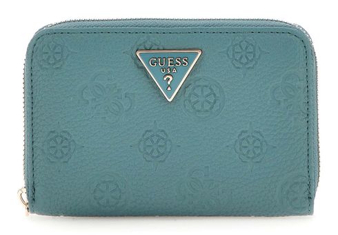 GUESS Cresidia SLG Zip Around Wallet M Teal