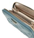 GUESS Cresidia SLG Zip Around Wallet M Teal