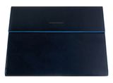 PIQUADRO Blue Square Leather Notepad Holder RFID Midnight Blue