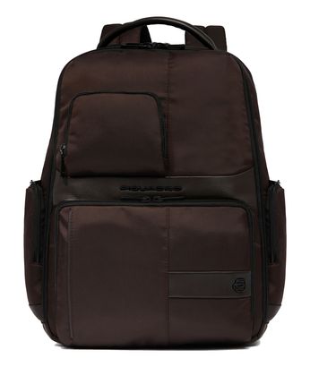 PIQUADRO Wollem Computer Backpack Expandable With USB Dark Brown