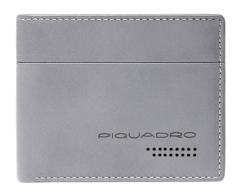 PIQUADRO Urban Men´s Wallet Removable Document Facility RFID Grey