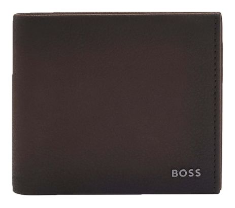 BOSS New Crosstown 4 CC Coin Wallet S Dark Brown