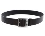 HUGO Gabe Sz35 Leather Belt W95 Dark Brown