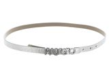 HUGO Zula-S-L Sz15 Leather Belt W90 Silver HUGO Zula-S-L Sz15 Leather Belt W90 Silver