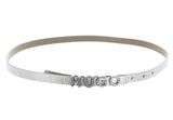 HUGO Zula-S-L Sz15 Leather Belt W70 Silver HUGO Zula-S-L Sz15 Leather Belt W70 Silver