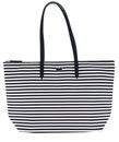 LACOSTE L.12.12 Concept Shopping Bag Stripes Marine Farine