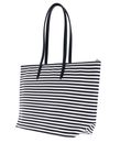 LACOSTE L.12.12 Concept Shopping Bag Stripes Marine Farine