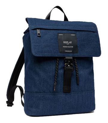 REPLAY Backpack Blu Denim