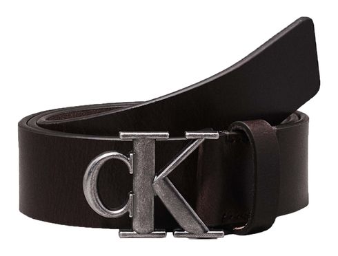 Calvin Klein Round Mono Plaque Belt 35MM W125 Bitter Brown