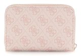 GUESS Eco Erica SLG Medium Zip Around Wallet Dusty Rose Logo