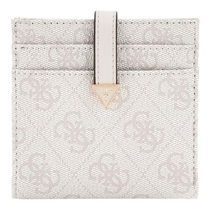 GUESS Laurel Tab Card Case Dove Logo