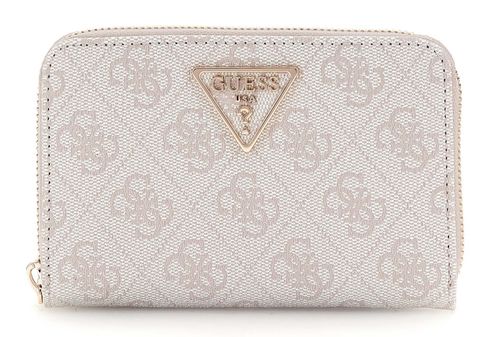 GUESS Laurel SLG Medium Zip Around Wallet Dove Logo