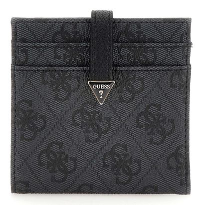 GUESS Laurel SLG Tab Card Case Coal Logo