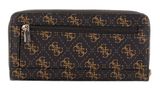 GUESS Laurel Zip Around Wallet L Brown Logo