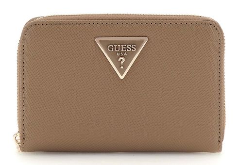 GUESS Laurel SLG Medium Zip Around Wallet Dark Taupe