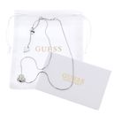GUESS In My Heart Snake Chain Necklace Rhodium GUESS In My Heart Snake Chain Necklace Rhodium
