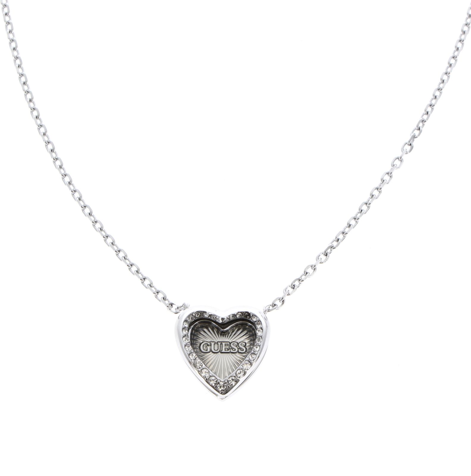 GUESS Mon Amour Necklace Rhodium GUESS Mon Amour Necklace Rhodium
