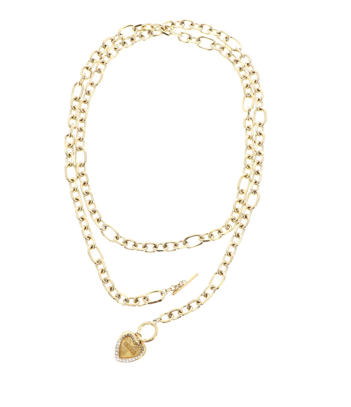 GUESS Mon Amour Chain Necklace Yellow Gold GUESS Mon Amour Chain Necklace Yellow Gold