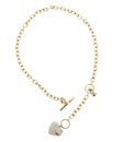 GUESS In My Heart Chain Necklace Yellow Gold GUESS In My Heart Chain Necklace Yellow Gold