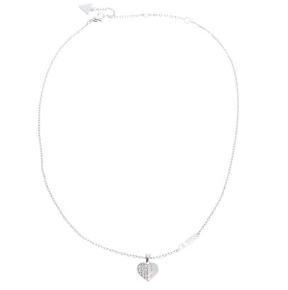 GUESS Lovely Guess Necklace Rhodium