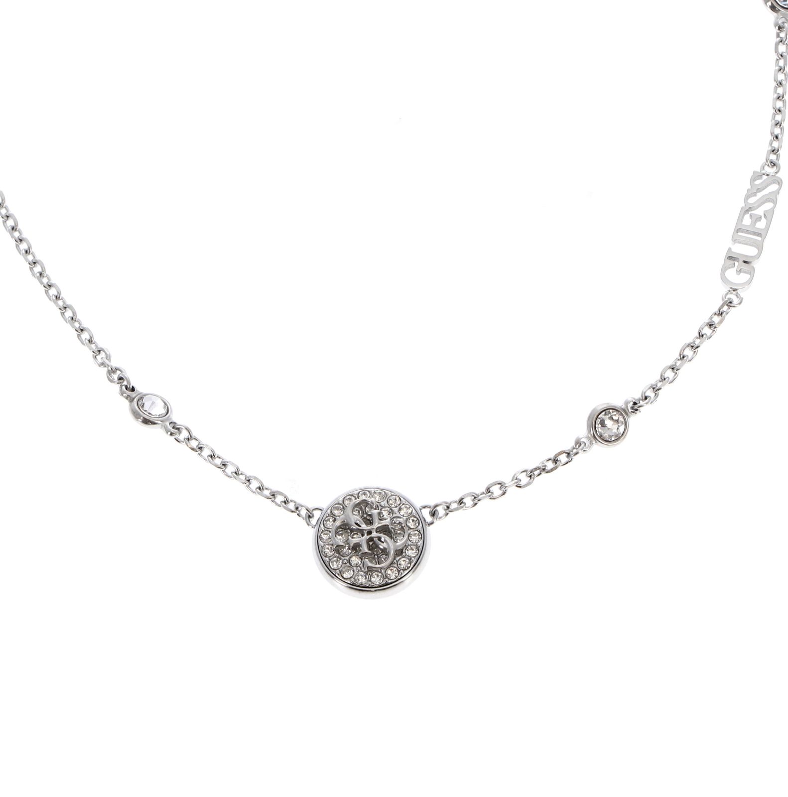 GUESS Dreaming Guess Necklace Rhodium GUESS Dreaming Guess Necklace Rhodium