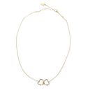 GUESS Mon Amour Two Hearts Necklace Yellow Gold GUESS Mon Amour Two Hearts Necklace Yellow Gold