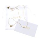 GUESS In My Heart Snake Chain Necklace Yellow Gold