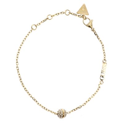 GUESS Calypso Crystals Bead Bracelet L Yellow Gold